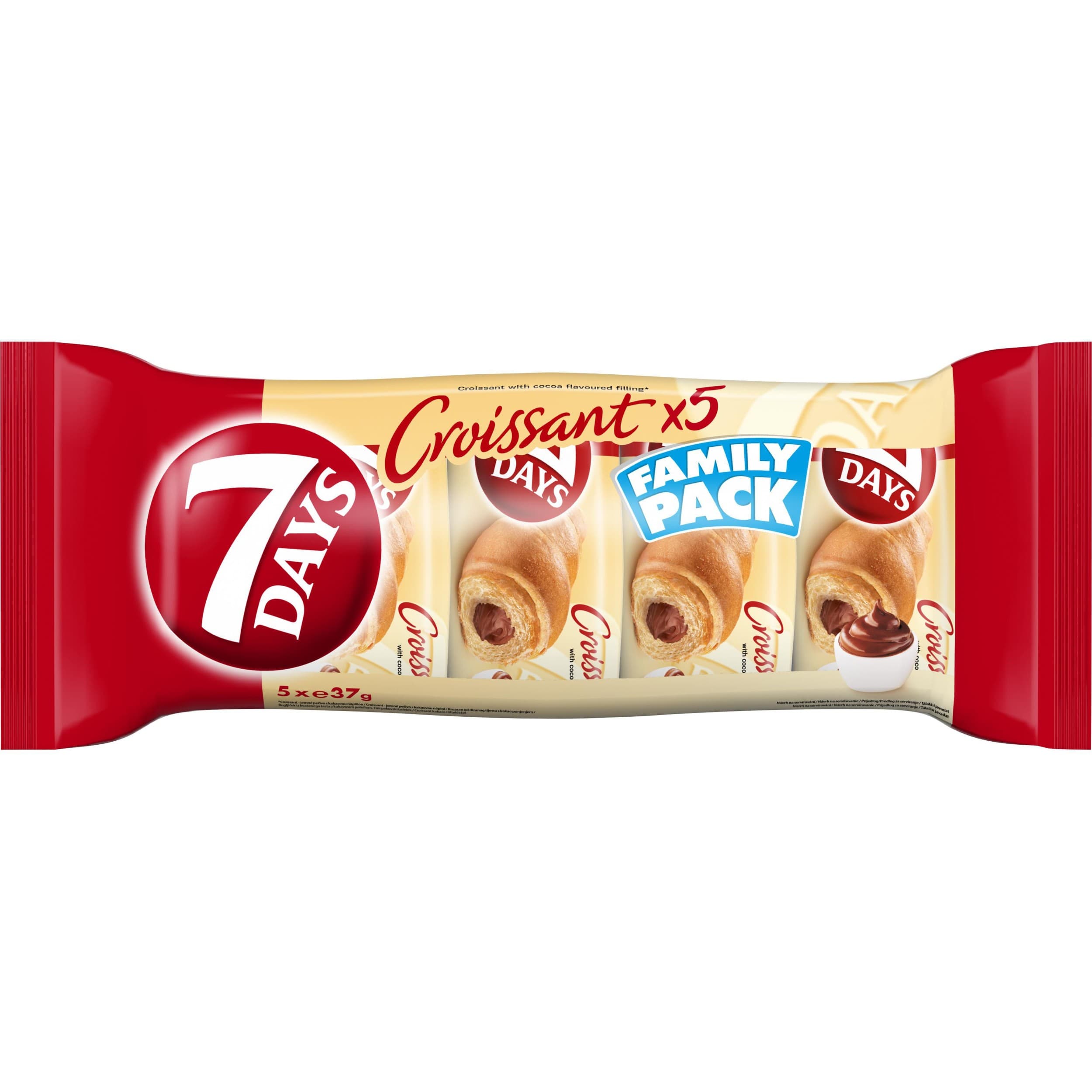 7days Croissant kakao family pack 5x37 g