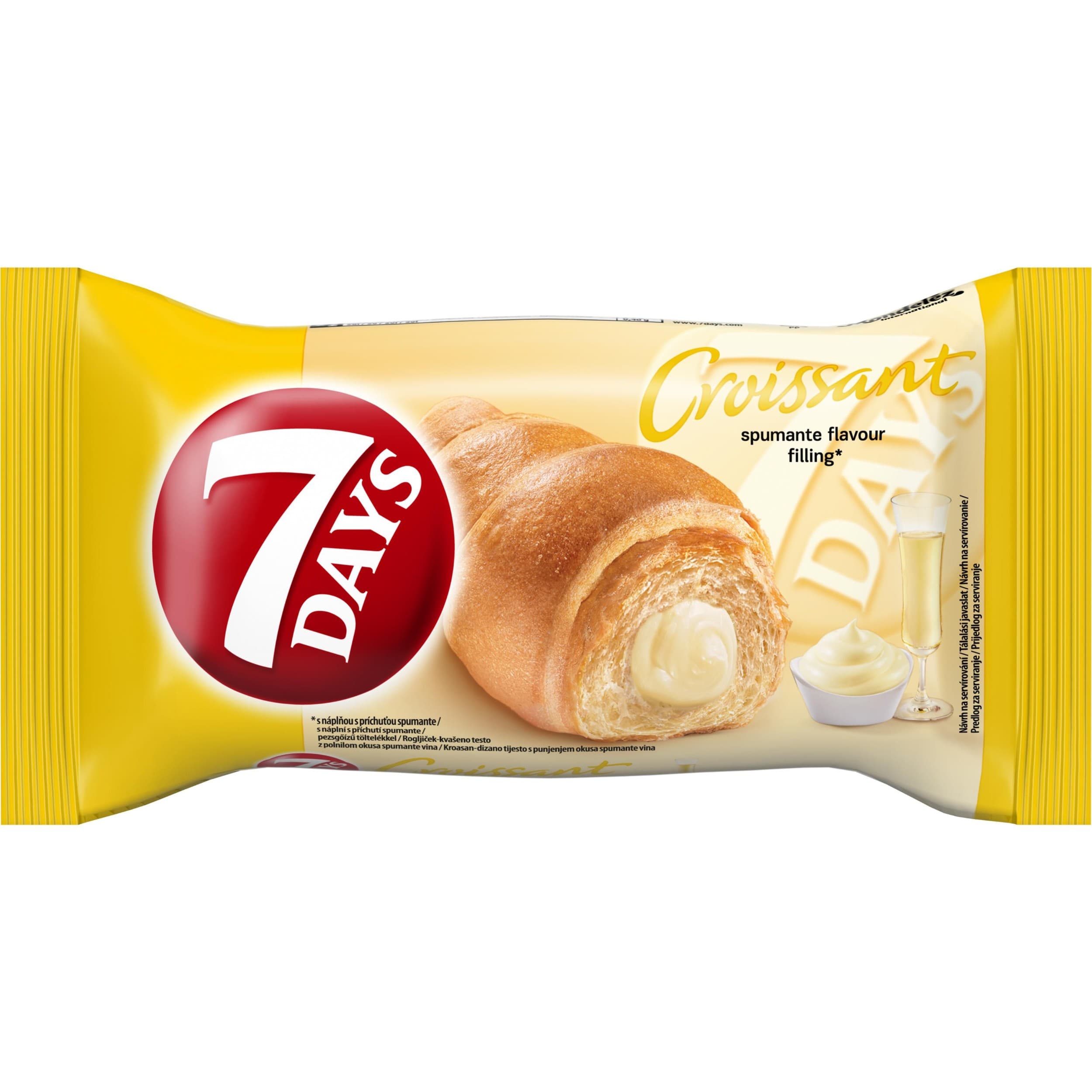 7Days croissant šampaňský krém 60g