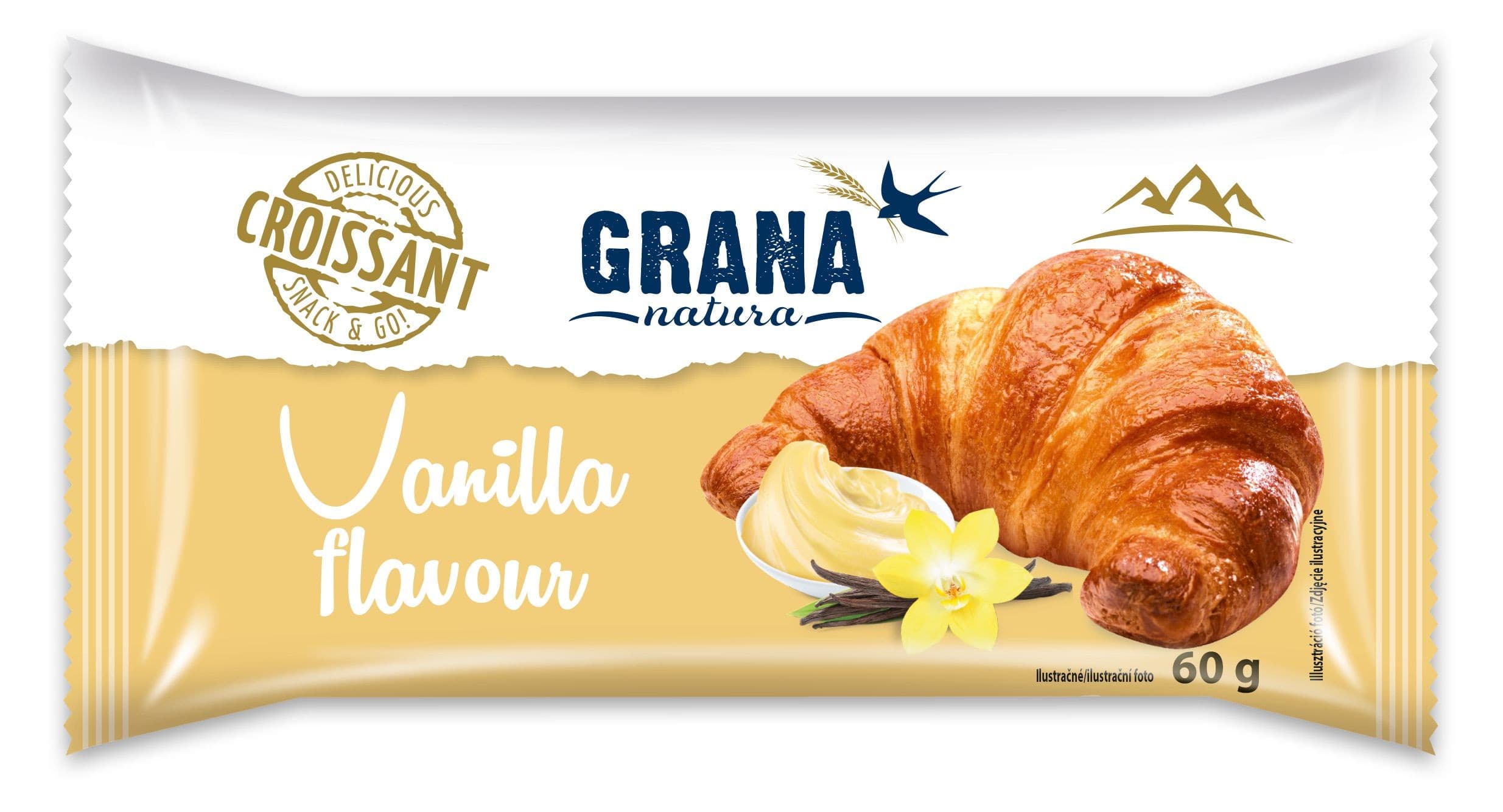 Grana Croissant vanilka 60g