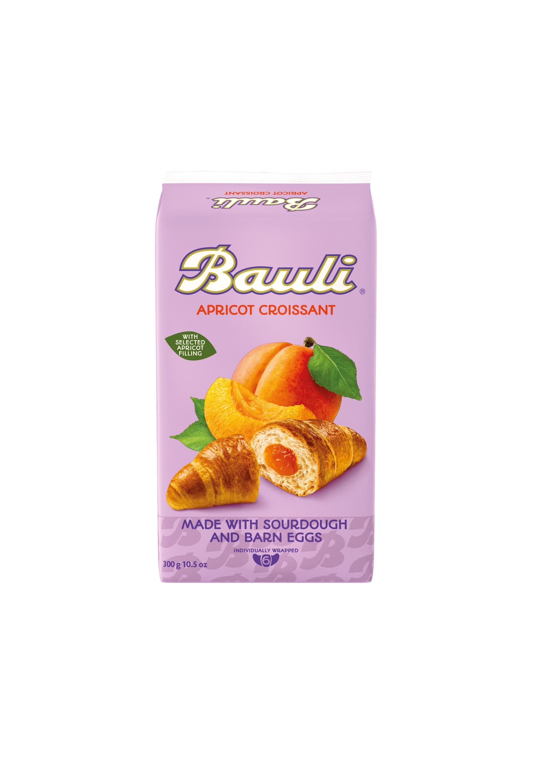 Bauli Croissant s meruňkovou náplní 6x50g