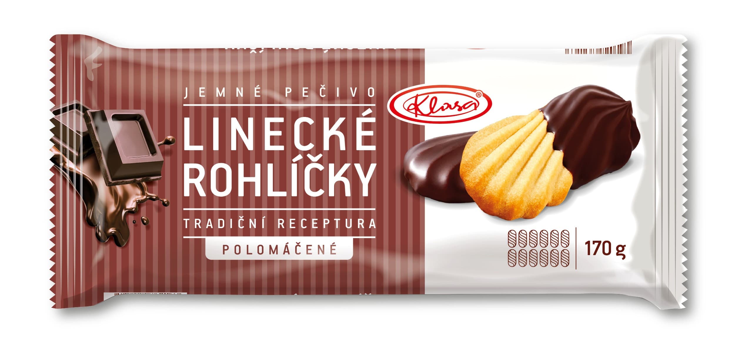 Klasa Linecké rohlíčky polomáčené 170 g