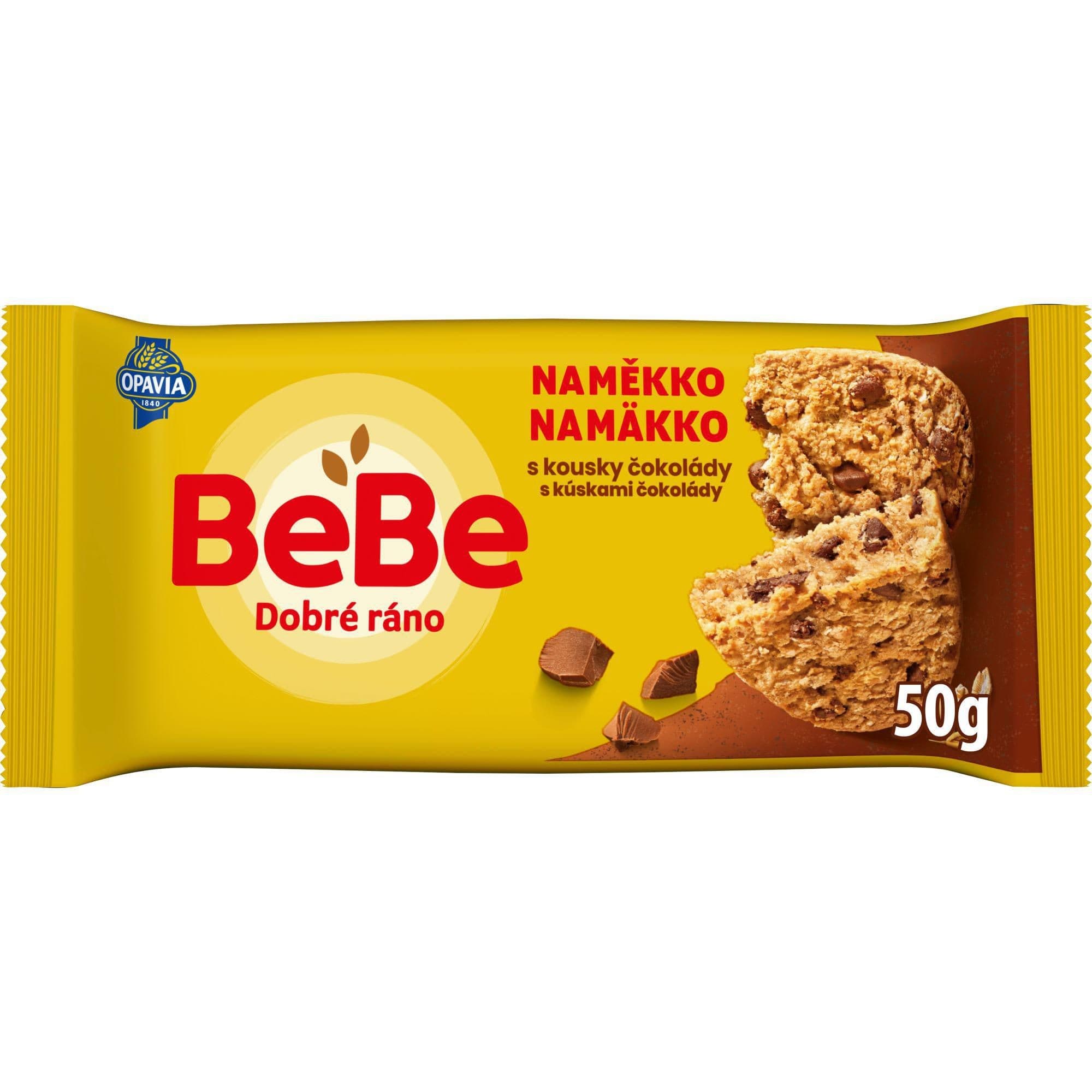 Opavia BeBe Dobré Ráno Naměkko s kousky čokolády cereální bochánek 50g