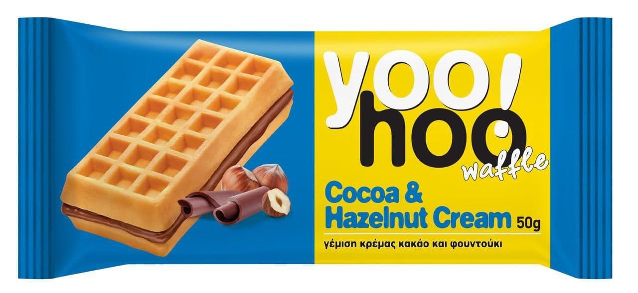 Yoo!hoo Vafle s kakaovou-lískooříškovou náplní 50 g