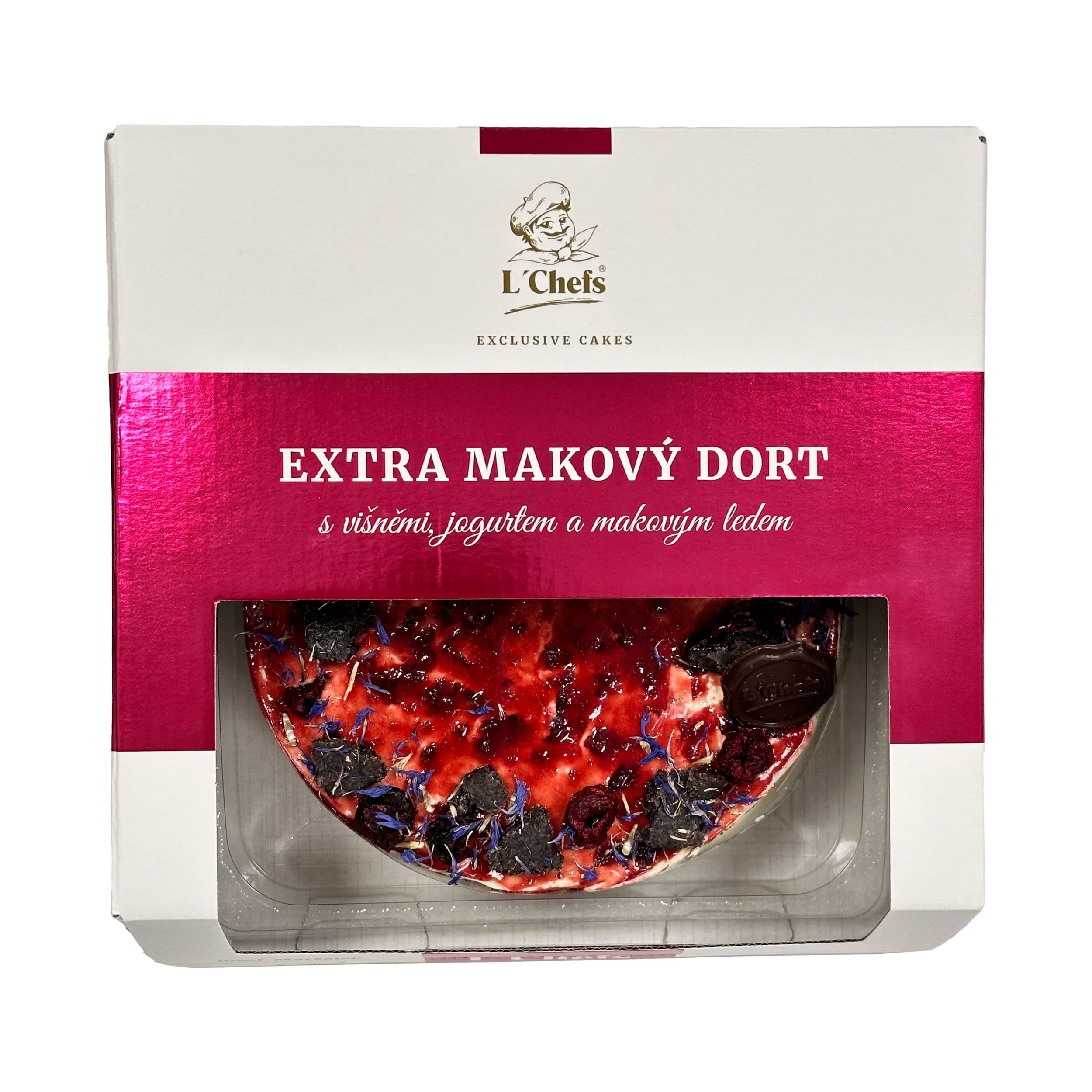 L'Chefs - Extra makový dort s višněmi 600 g