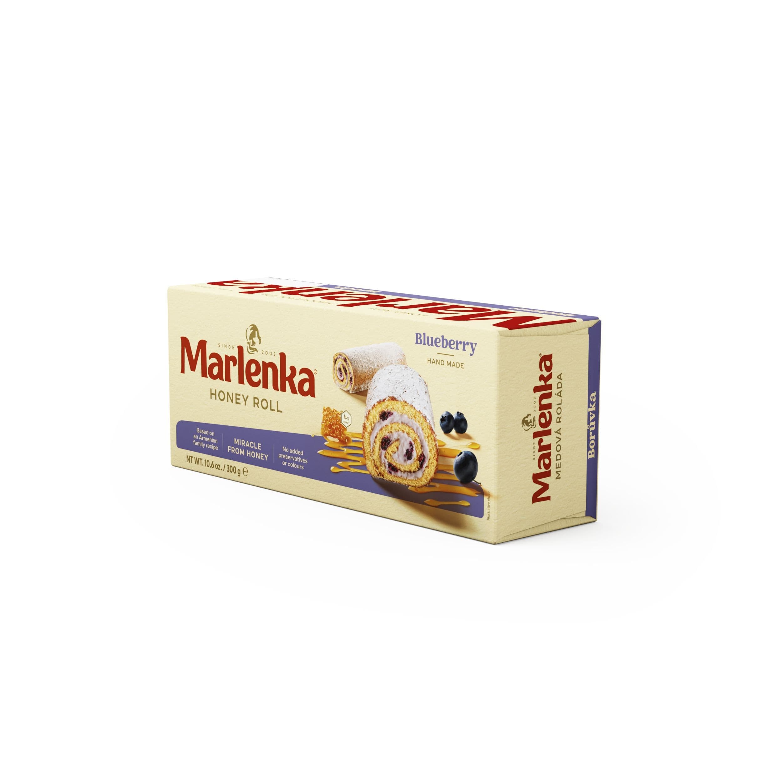 Marlenka Medová roláda s borůvkami 300 g