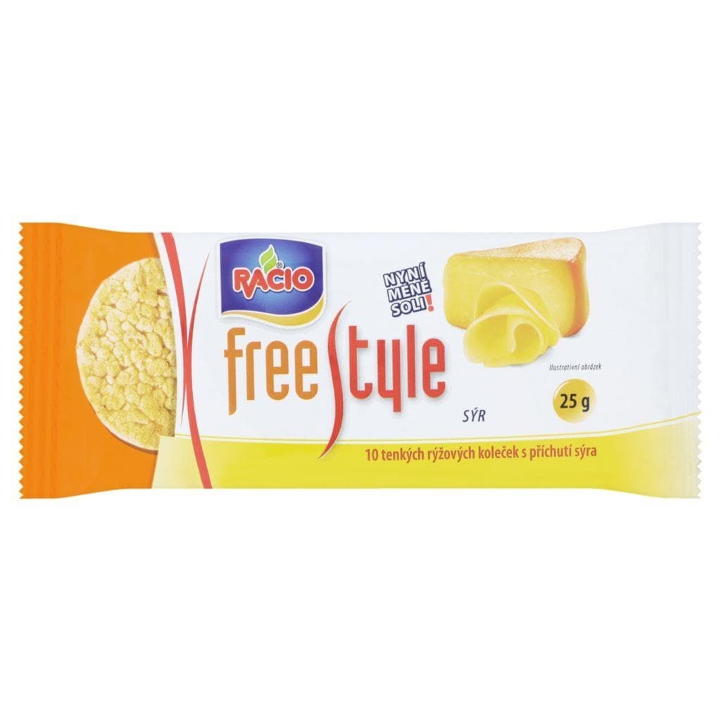 Racio Free Style Rýžové chlebíčky s příchutí sýra 25 g