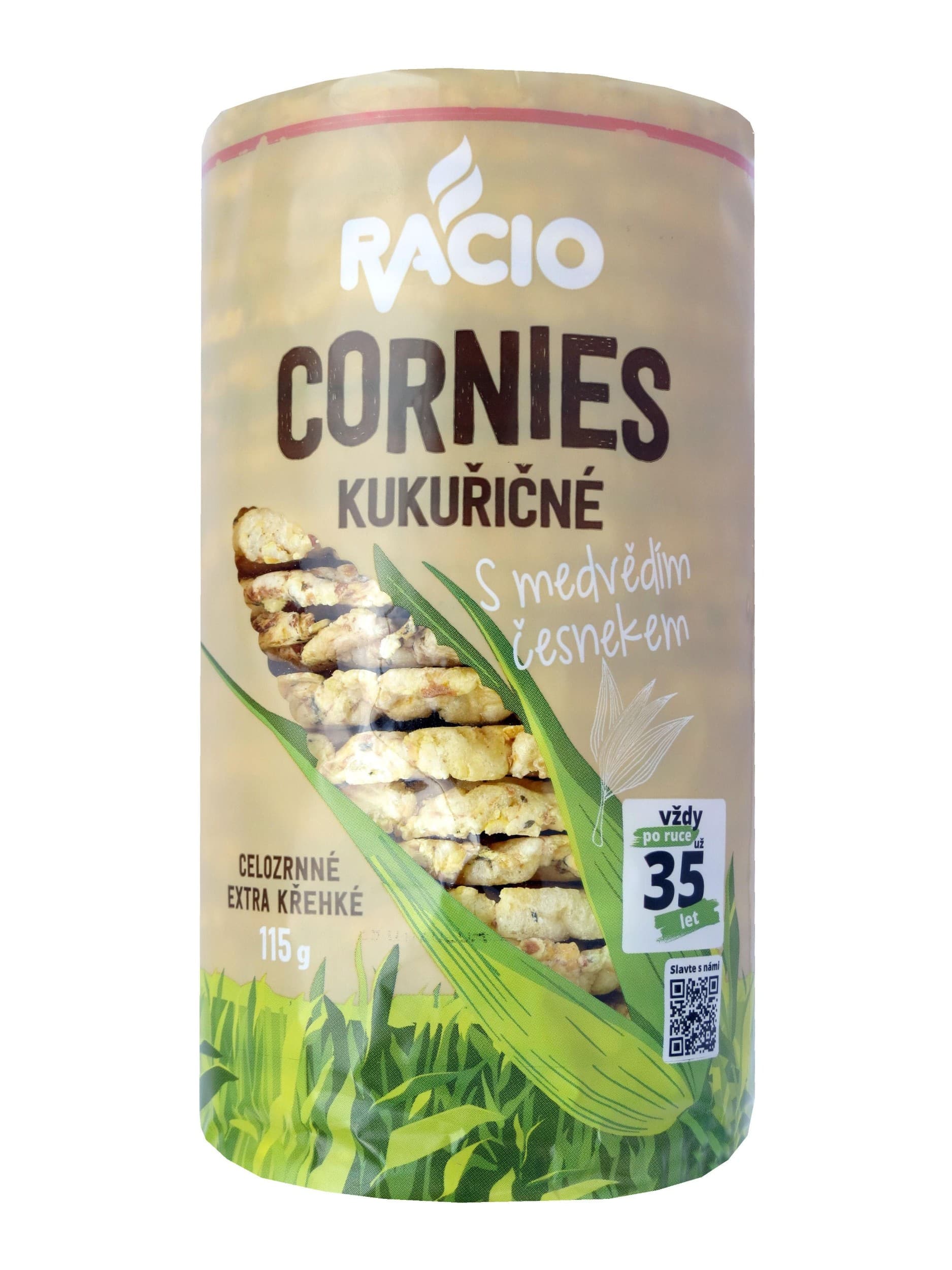 Racio Cornies Kukuřičné s medvědím česnekem 115 g