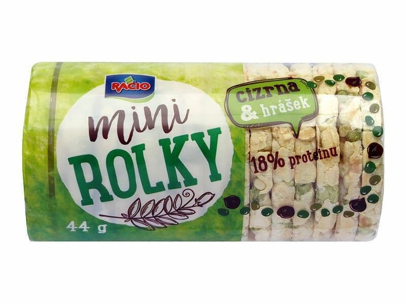 Racio Mini rolky cizrna a hrášek 44g