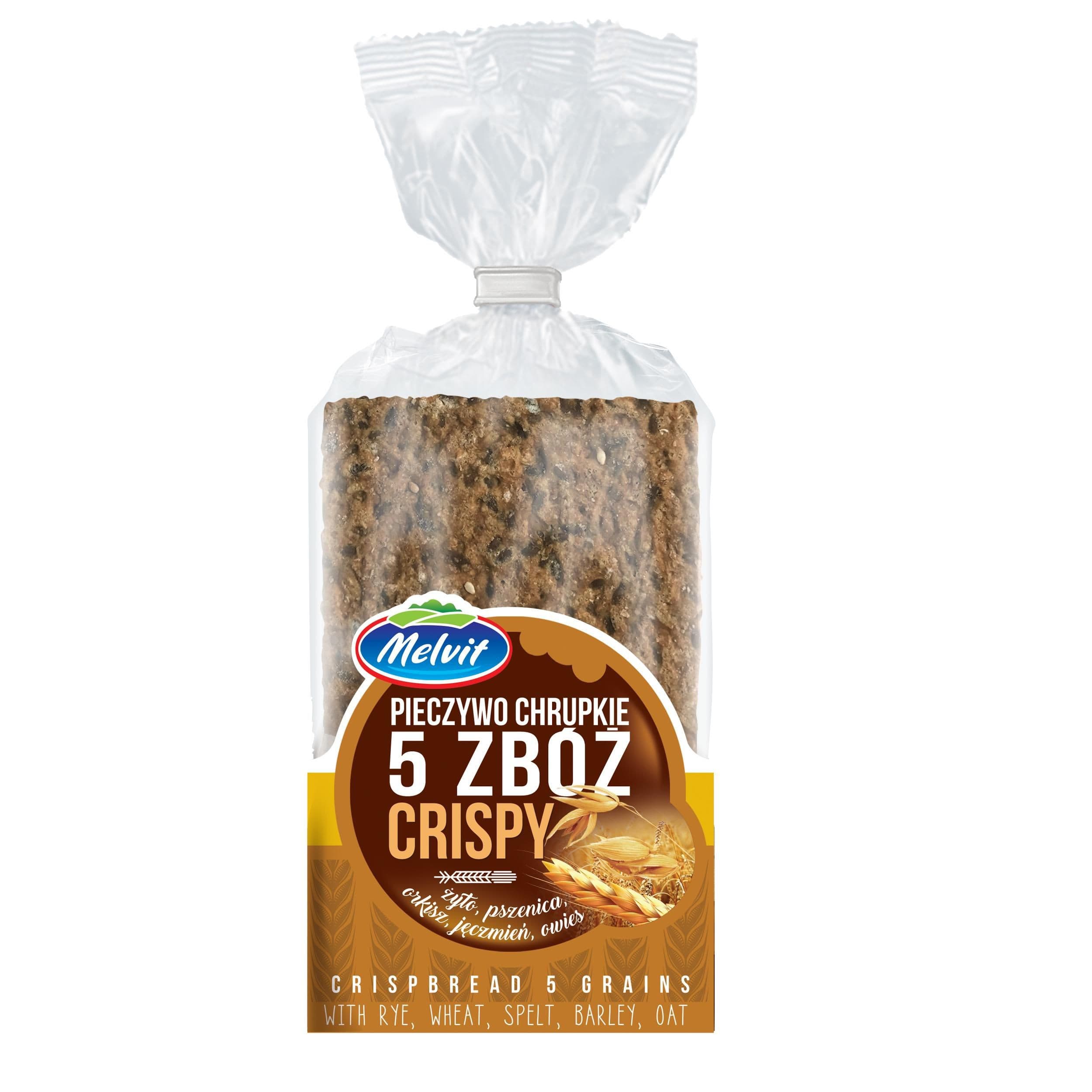 Melvit Křehké plátky 5 zrnné 130g