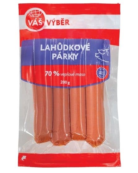 Váš Výběr Lahůdkové párky 200g
