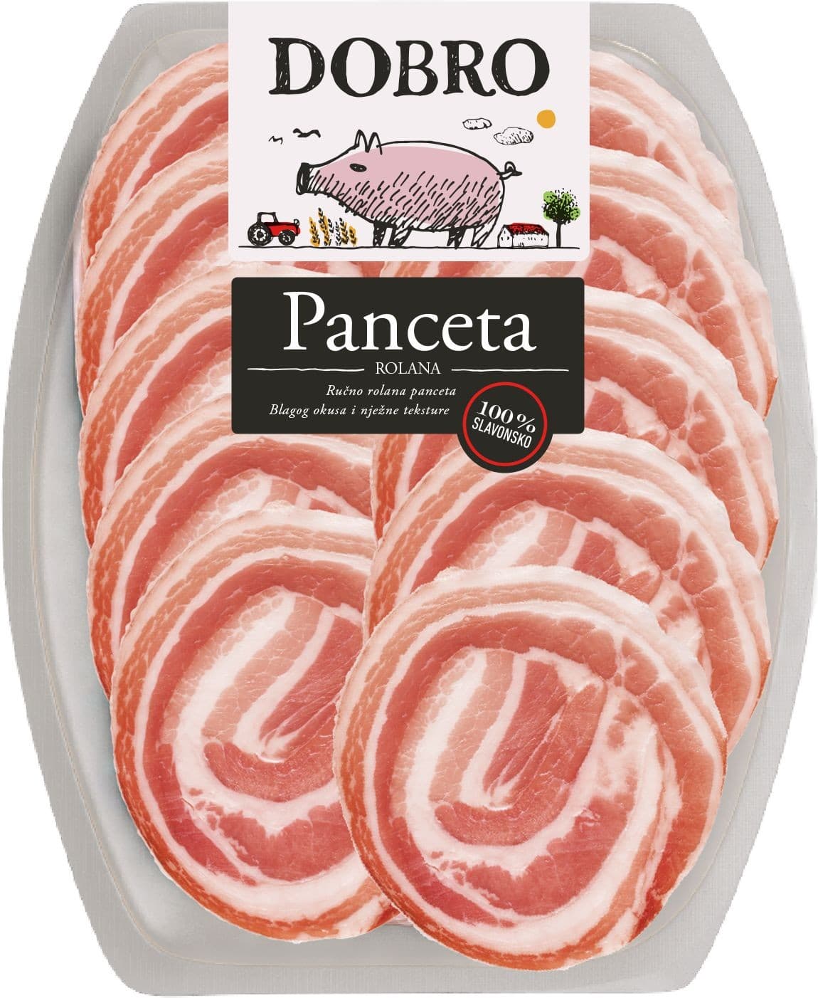 Dobro Panchetta chorvatská rolovaná krájená 90g