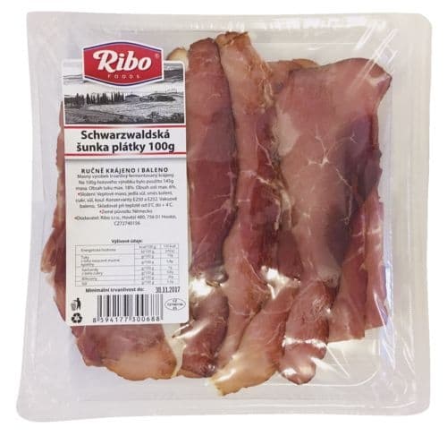 Ribo Schwarzwaldská šunka plátky OA 100g