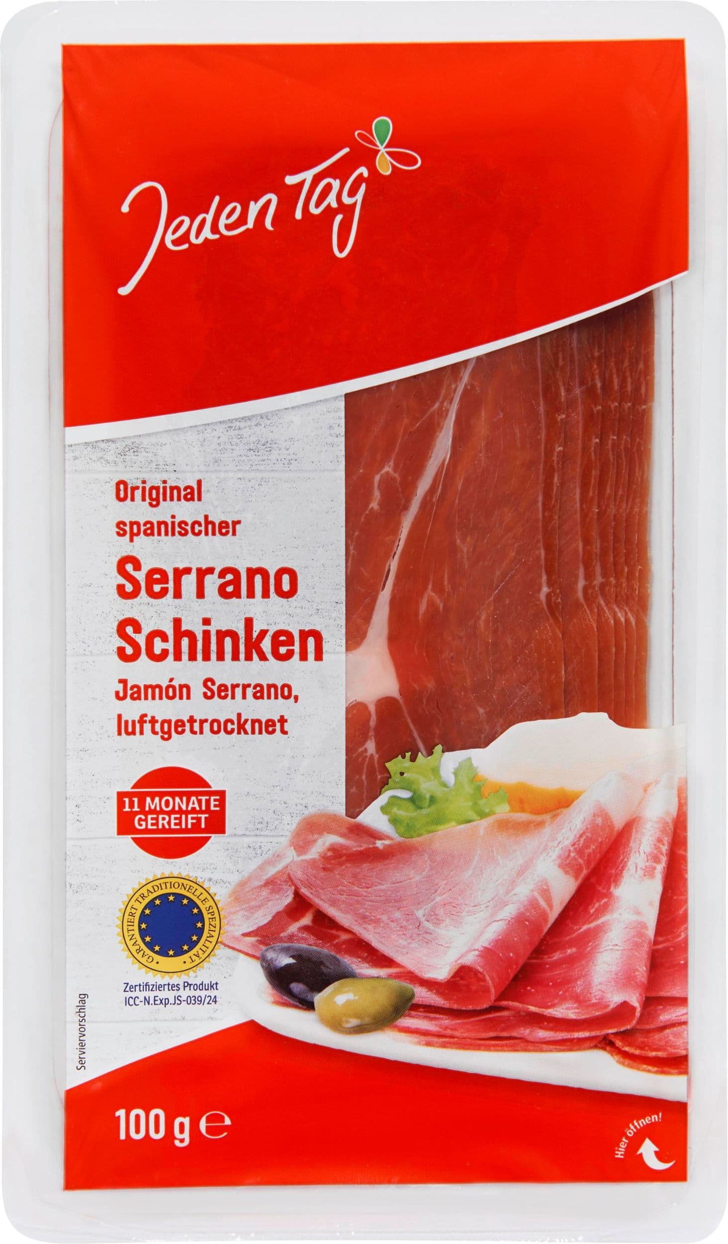 Jeden Tag Serrano šunka 100g
