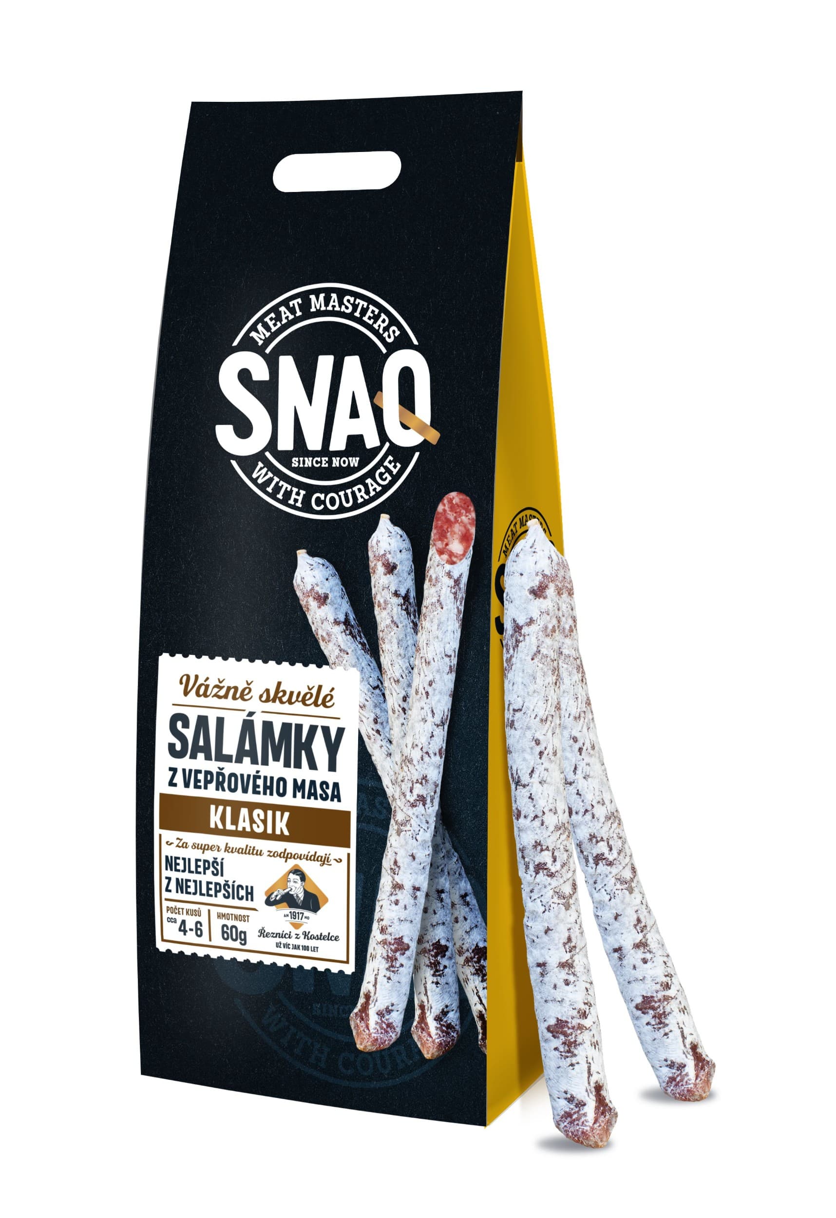 Kostelecké Uzeniny Snaq Salámky klasik 60 g
