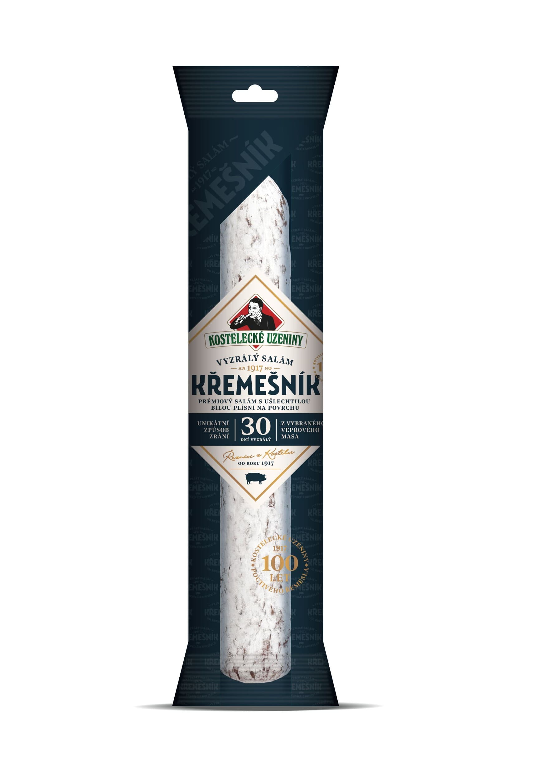 Kostelecké Uzeniny Premium Křemešník trvanlivý salám 180 g