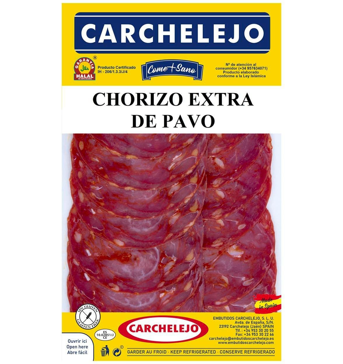 Carchelejo Chorizo krůtí plátky 80 g