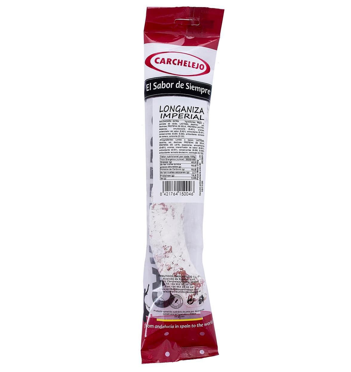 Carchelejo Salchichon Casero Imperial 250 g