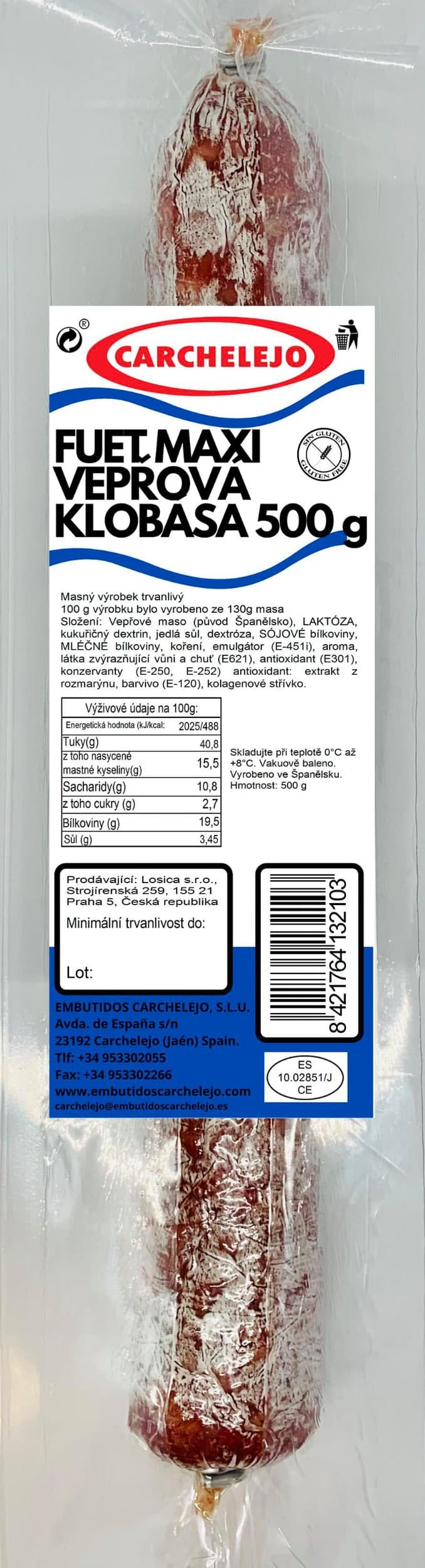 Carchelejo Fuet maxi 500 g