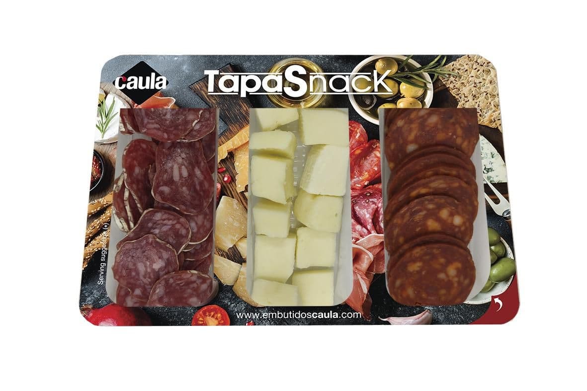 Caula tapas fuet + chorizo + cheese 120 g
