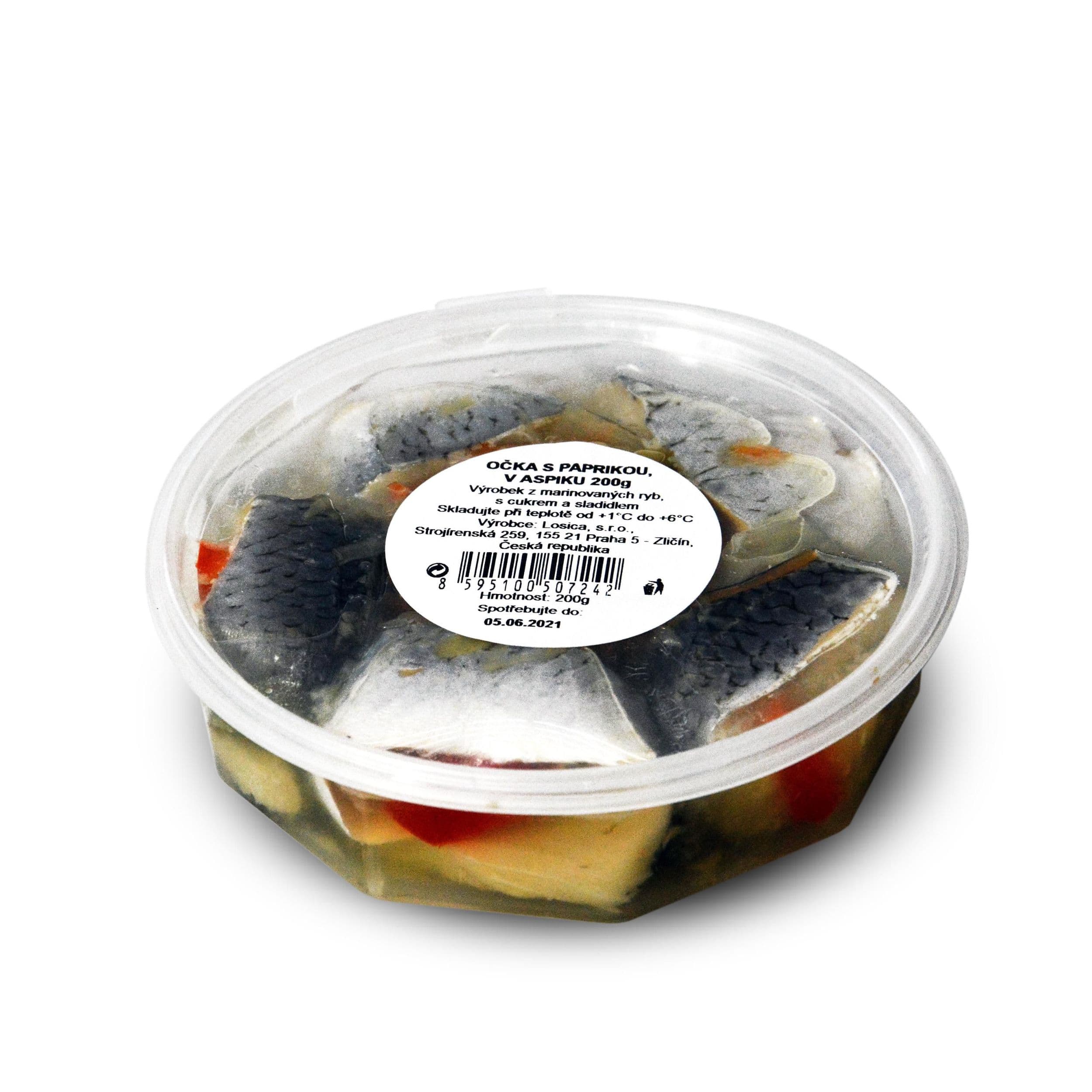 Losica Očka s paprikou, v aspiku 200 g