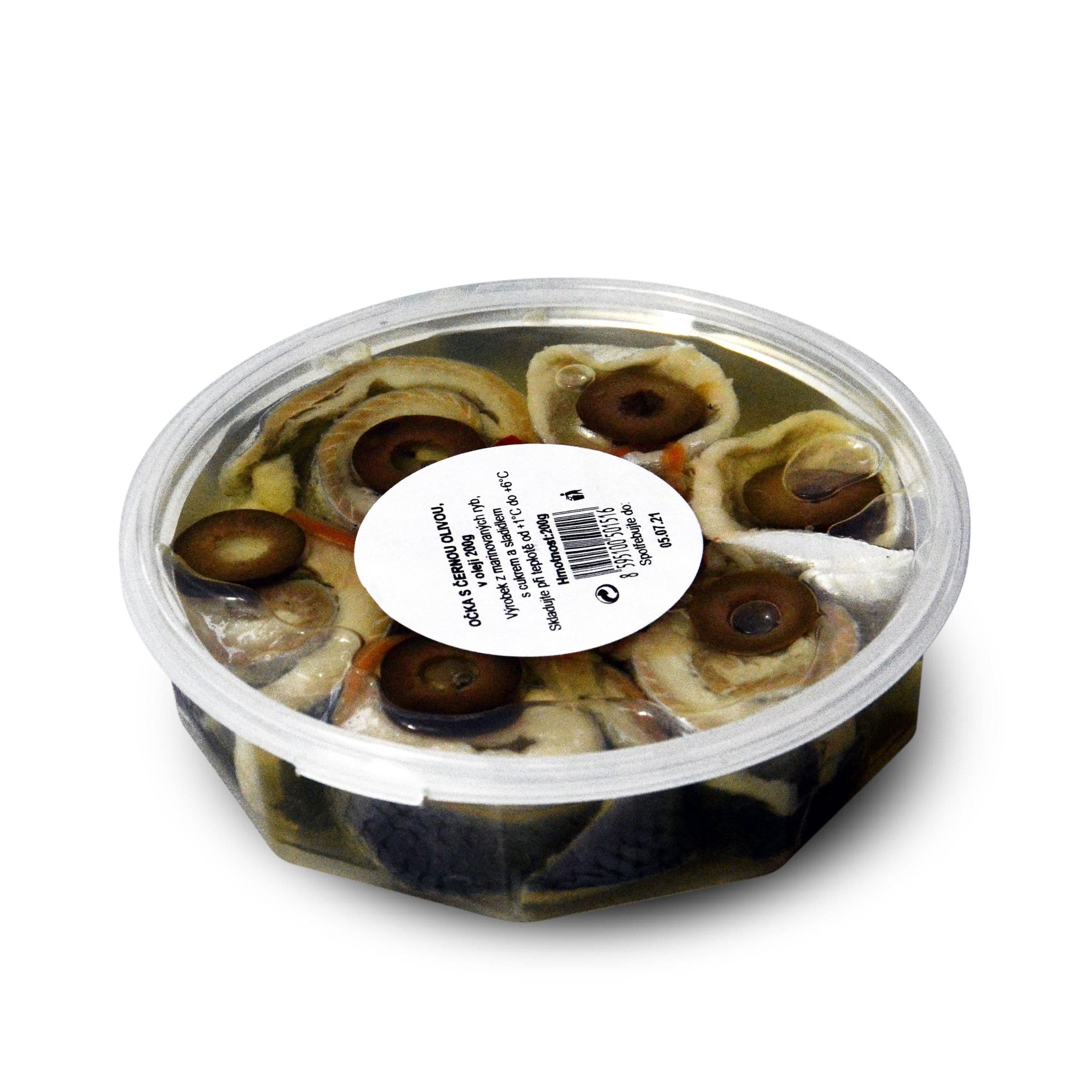 Losica Očka s čenou olivou, v oleji 200 g