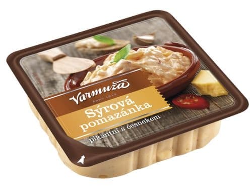 Varmuža Pikantní sýrová pomazánka s česnekem 135 g