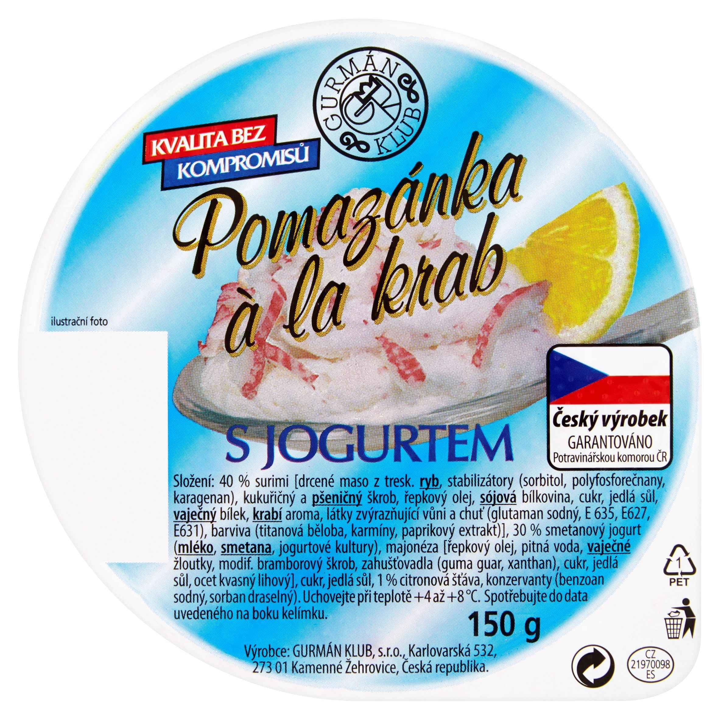 Gurmán Klub Pomazánka ála krab 150 g