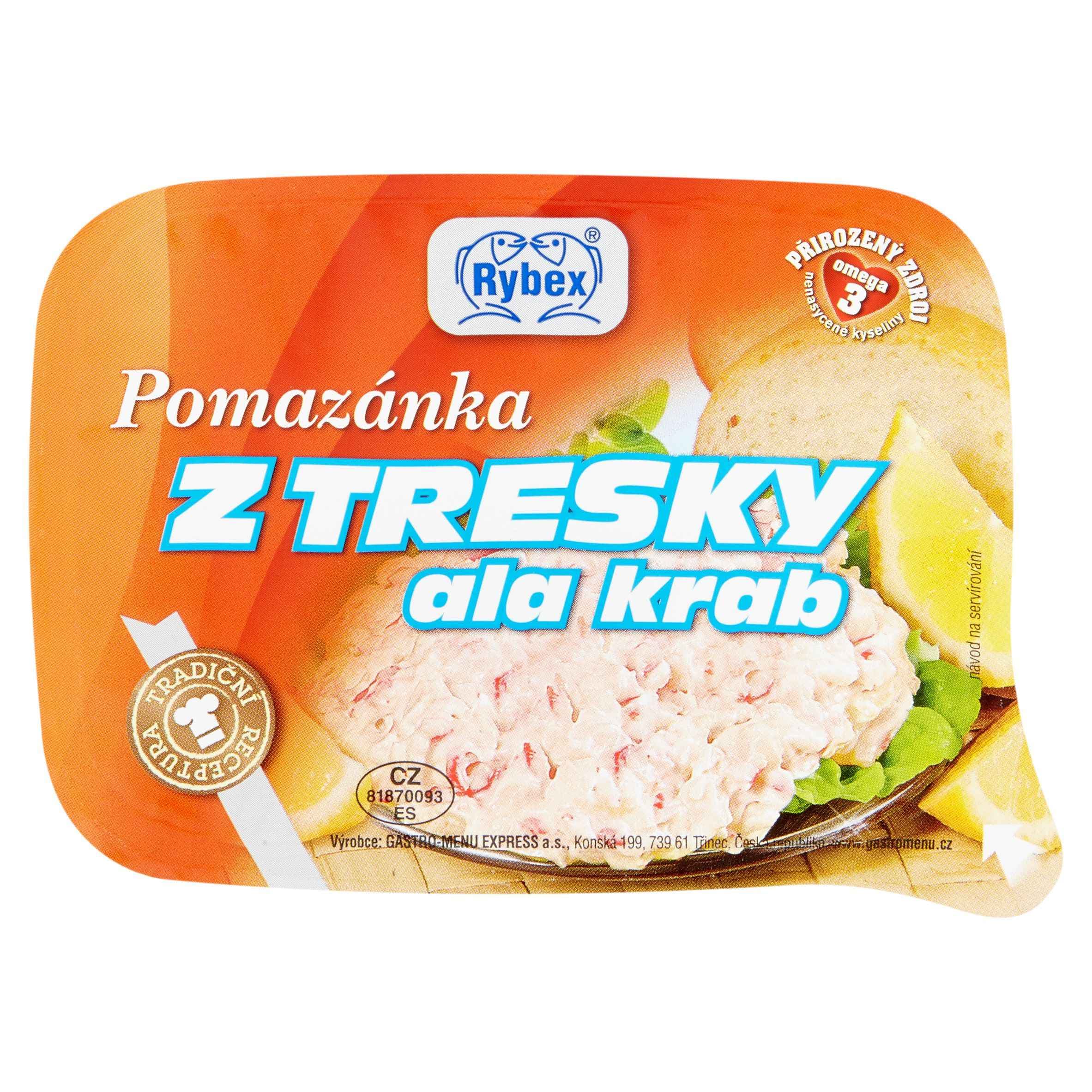 Rybex Pomazánka z treska ala krab 120 g