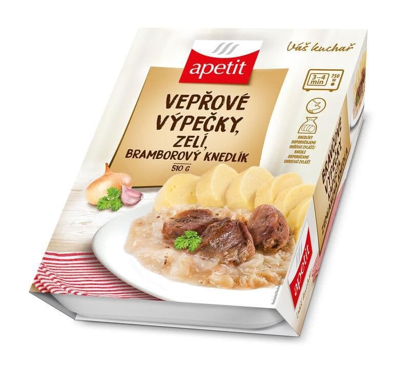 Apetit Vepřové výpečky, zelí, knedlík 510g
