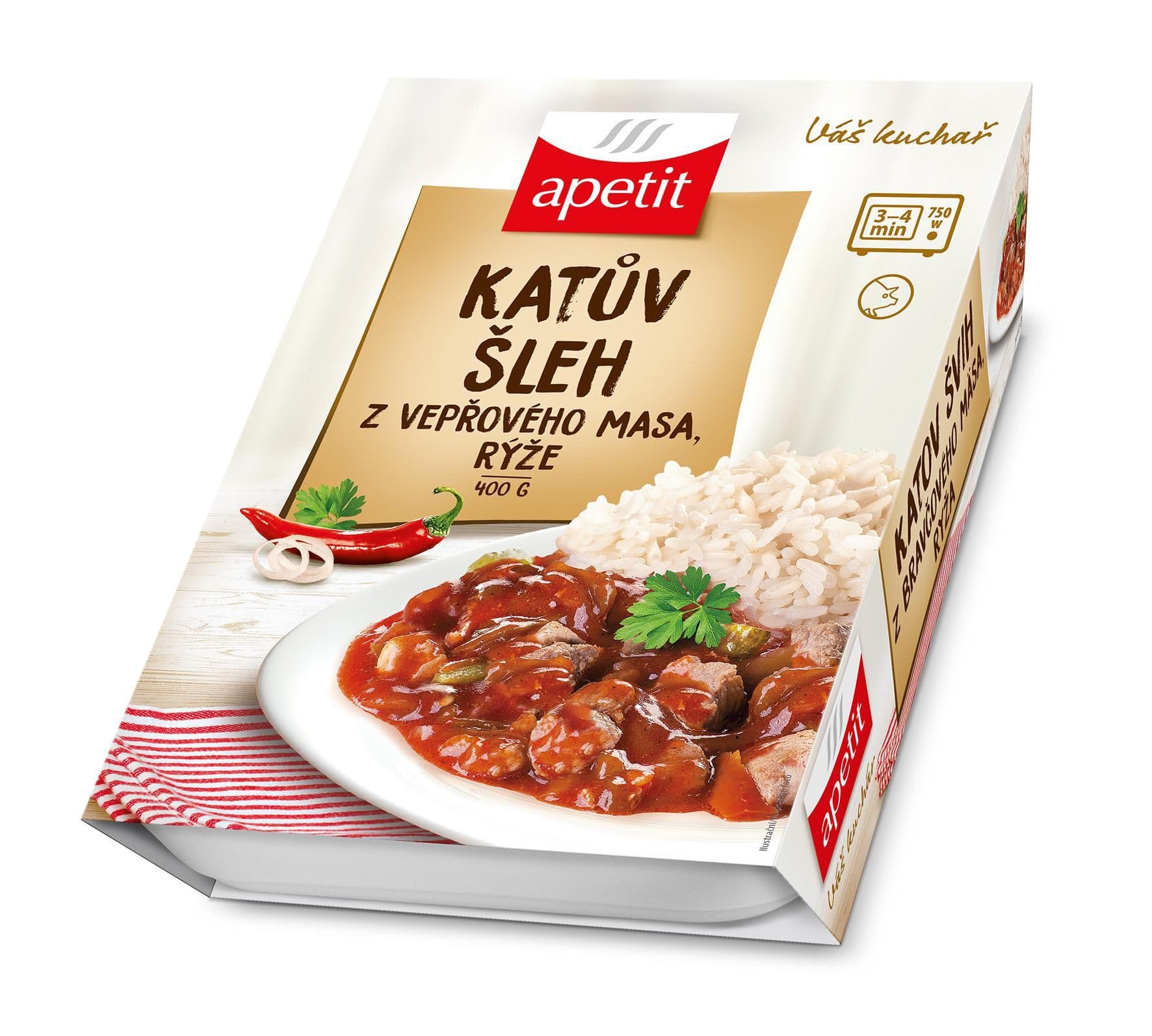 Apetit Katův šleh z vepřového masa, rýže 400g
