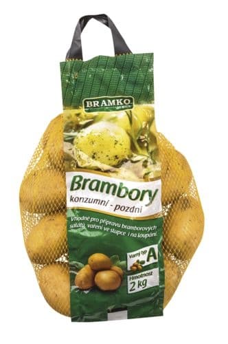 Brambory konzumní pozdní žluté A 2 kg