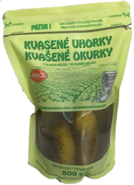 Andaco Kvašené okurky ve slaném nálevu 800 g