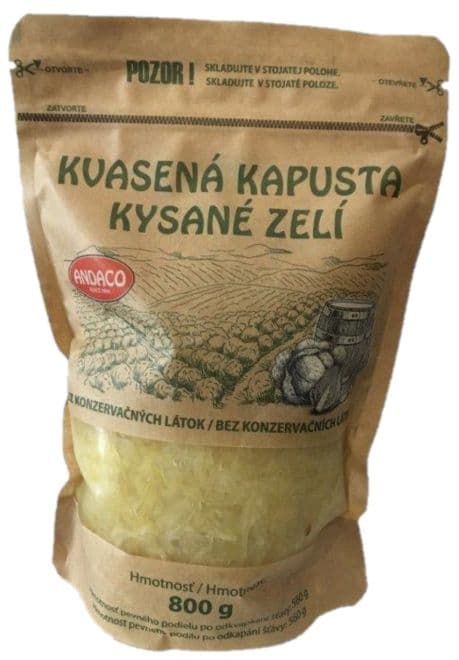 Andaco Kysané zelí bez konzervačních látek 800 g