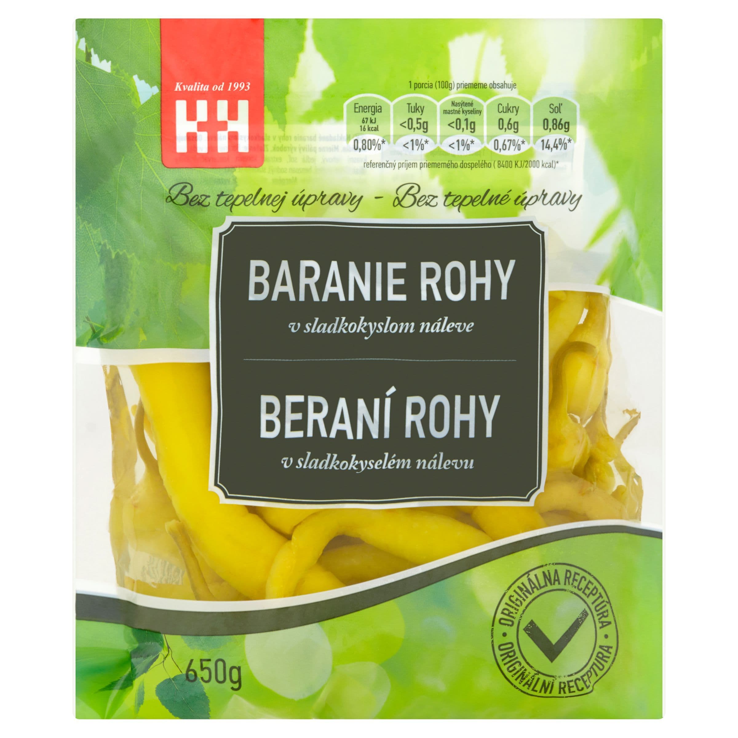 Paprika Beraní roh v nálevu 650 g
