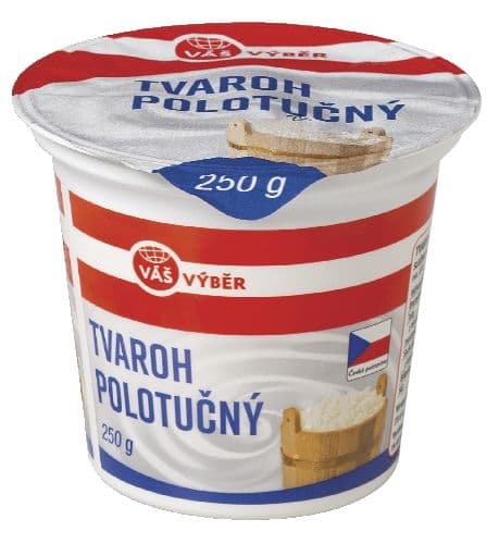 Váš Výběr Polotučný tvaroh 250g