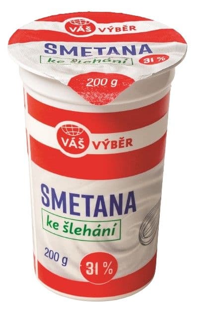 Váš Výběr Smetana ke šlehání 31% 200g