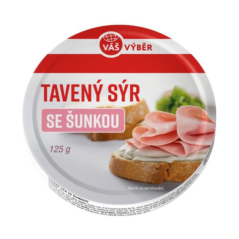 Váš VýběrGlobus Tavený sýr se šunkou 125 g