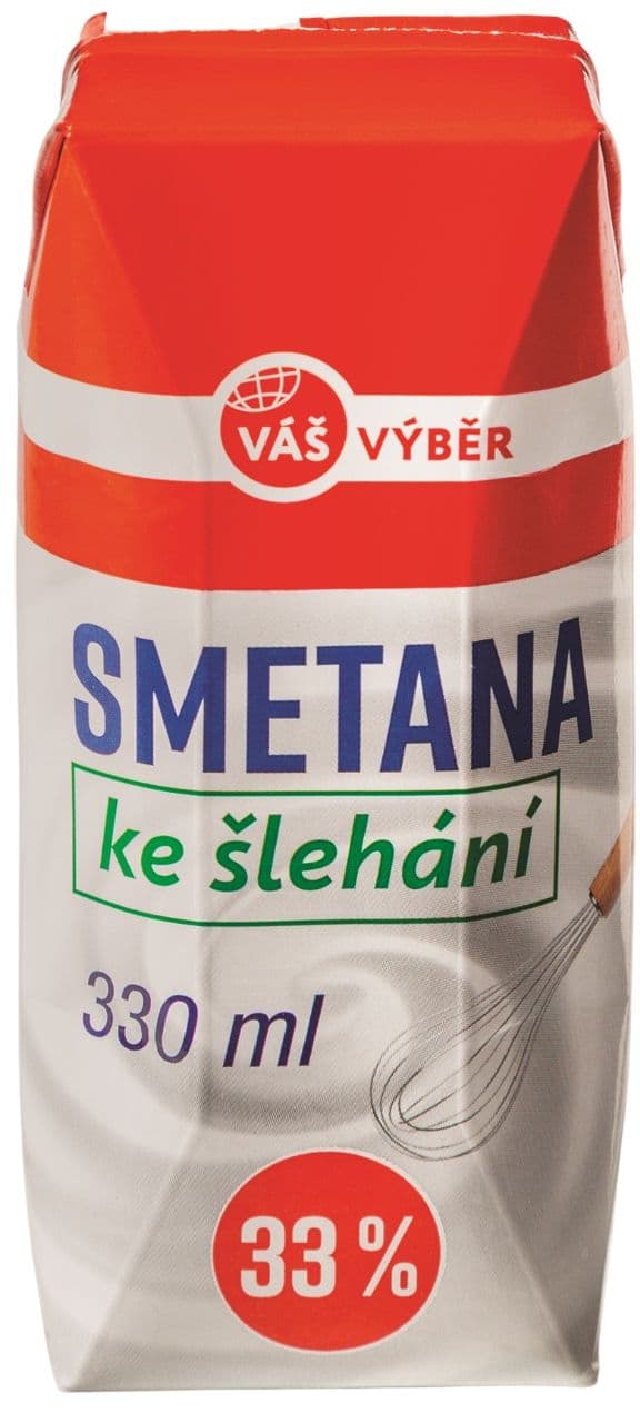 Váš výběr Smetana ke šlehání 330 ml
