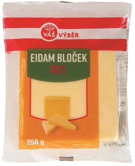 Váš Výběr Eidam 45% bloček 250g