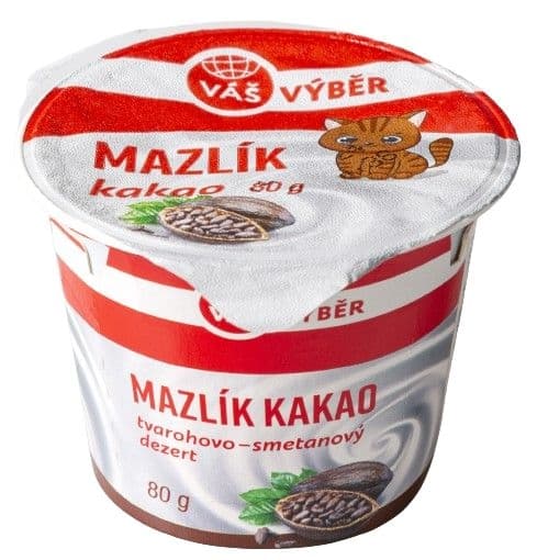 Váš Výběr Tvarohový dezert Mazlík kakao 80g