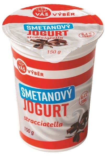 Váš Výběr Smetanový jogurt stracciatella 8,4% 150 g
