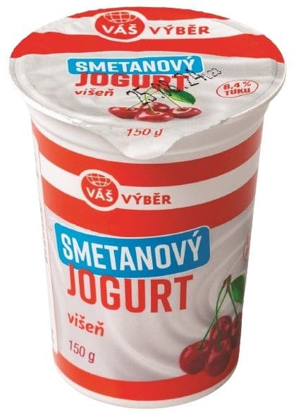 Váš Výběr Smetanový jogurt višeň 8,4% 150 g