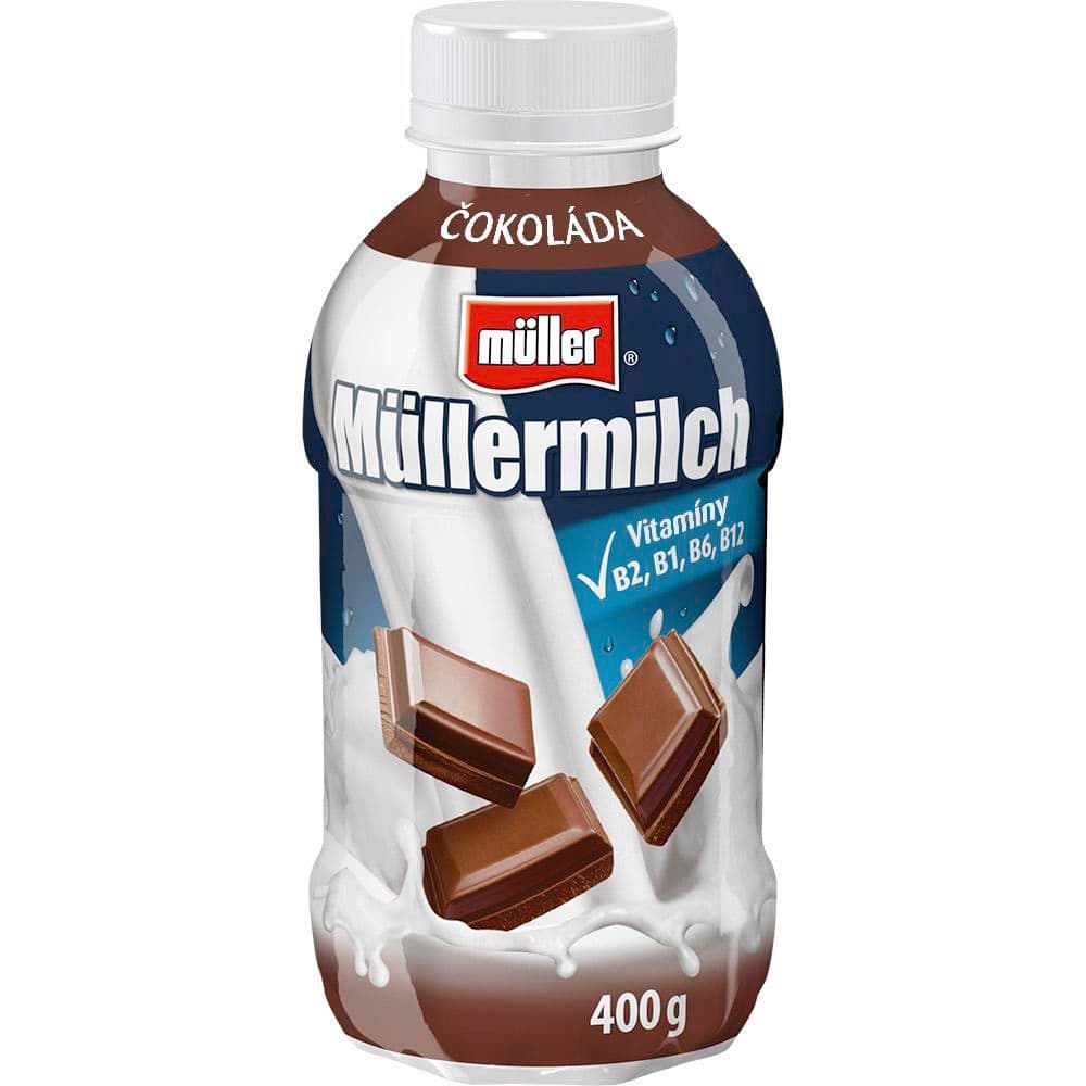 Müller Müllermilch Mléčný nápoj s čokoládovou příchutí 400 g