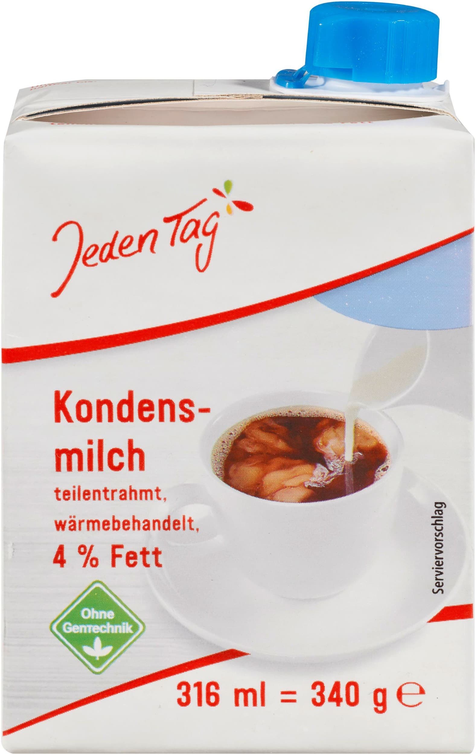 Jeden Tag Kondenzované mléko 4% 340g