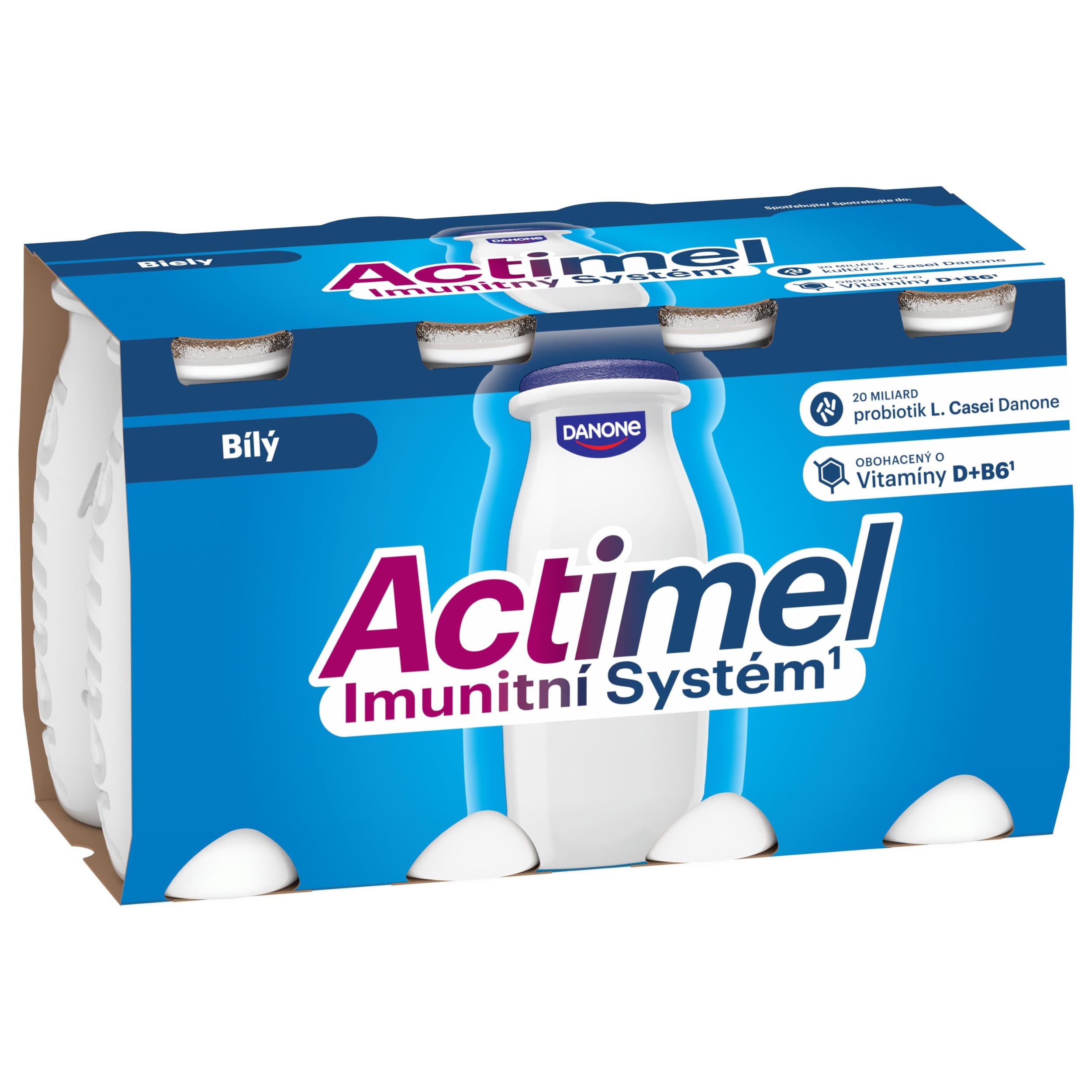 Danone Actimel Probiotický nápoj bílý 8x100 g
