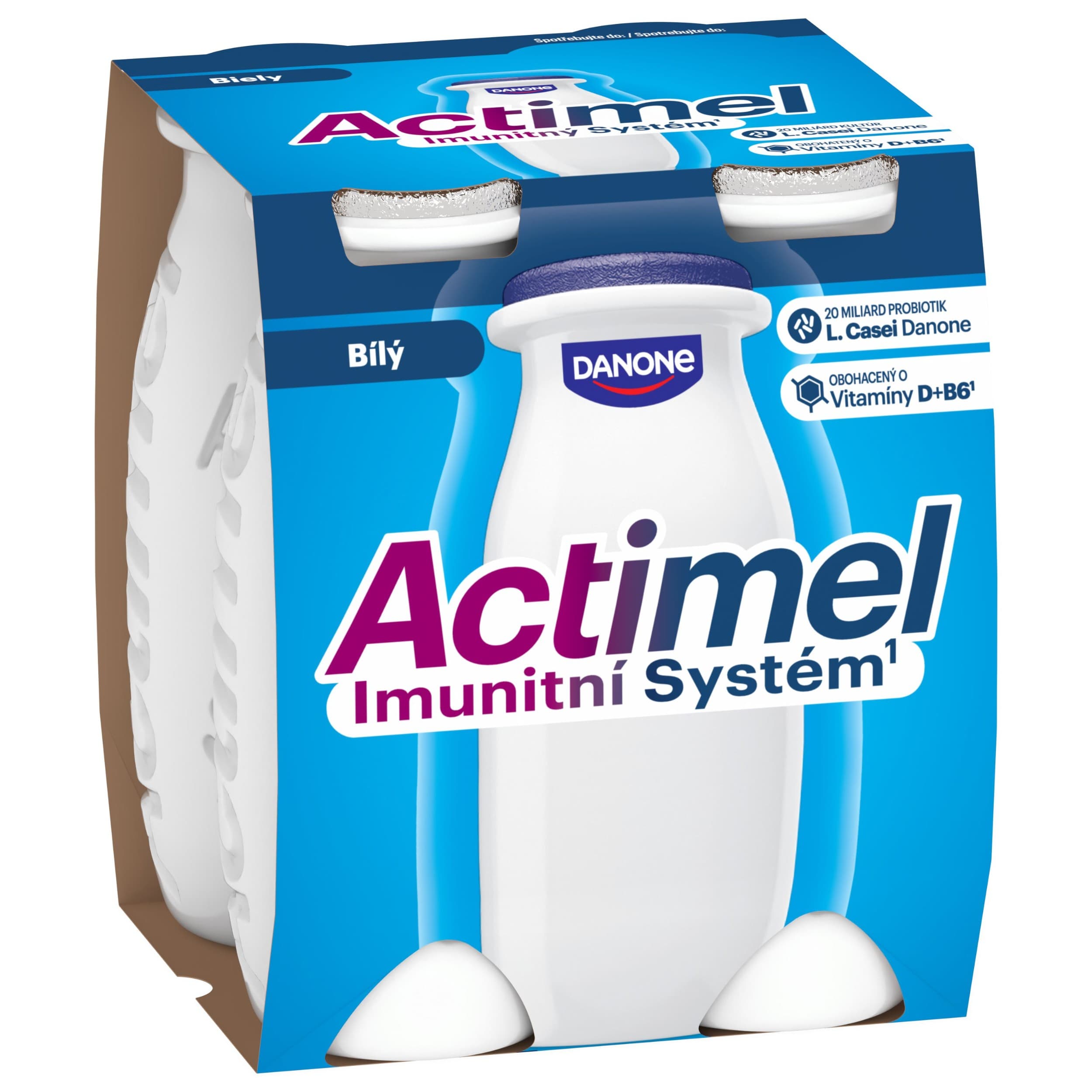 Danone Actimel Probiotický nápoj bílý 4x100 g