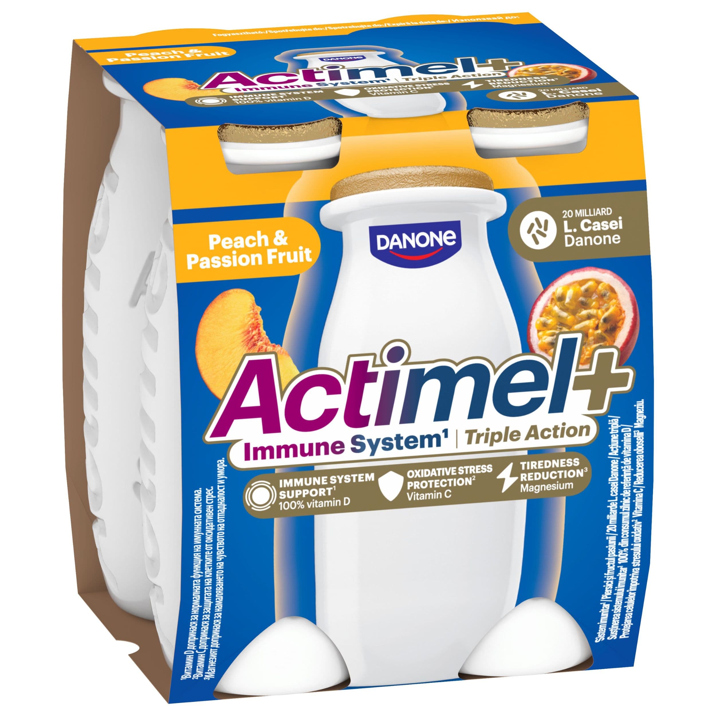 Actimel Triple Action Broskev - Marakuja 4x100g