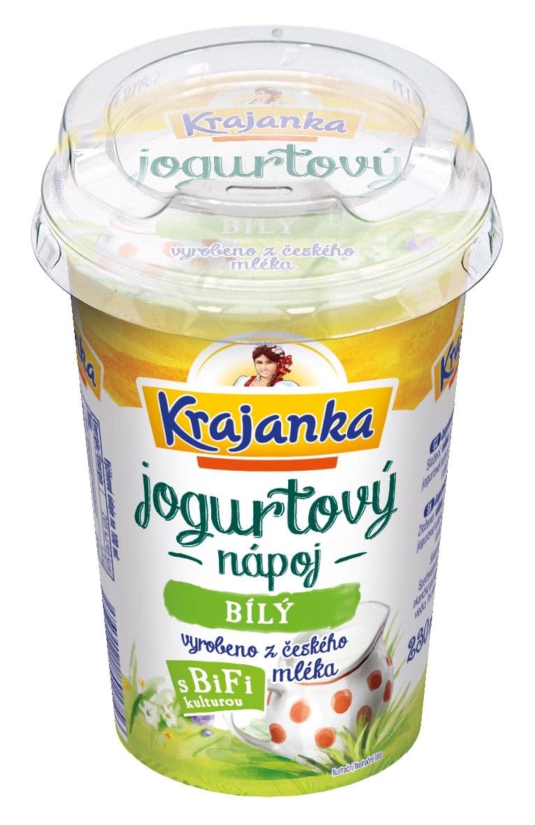 Krajanka jogurtový nápoj bílý 230ml