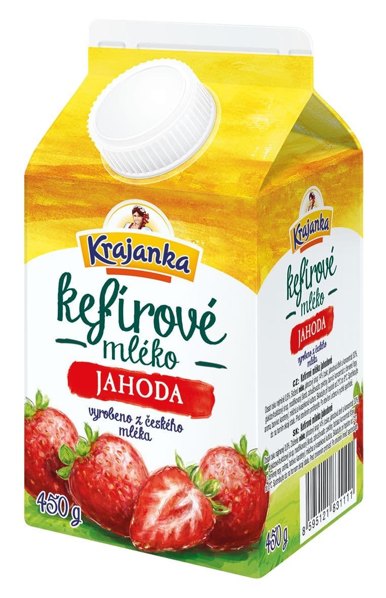 Krajanka Kefír jahoda 450 g