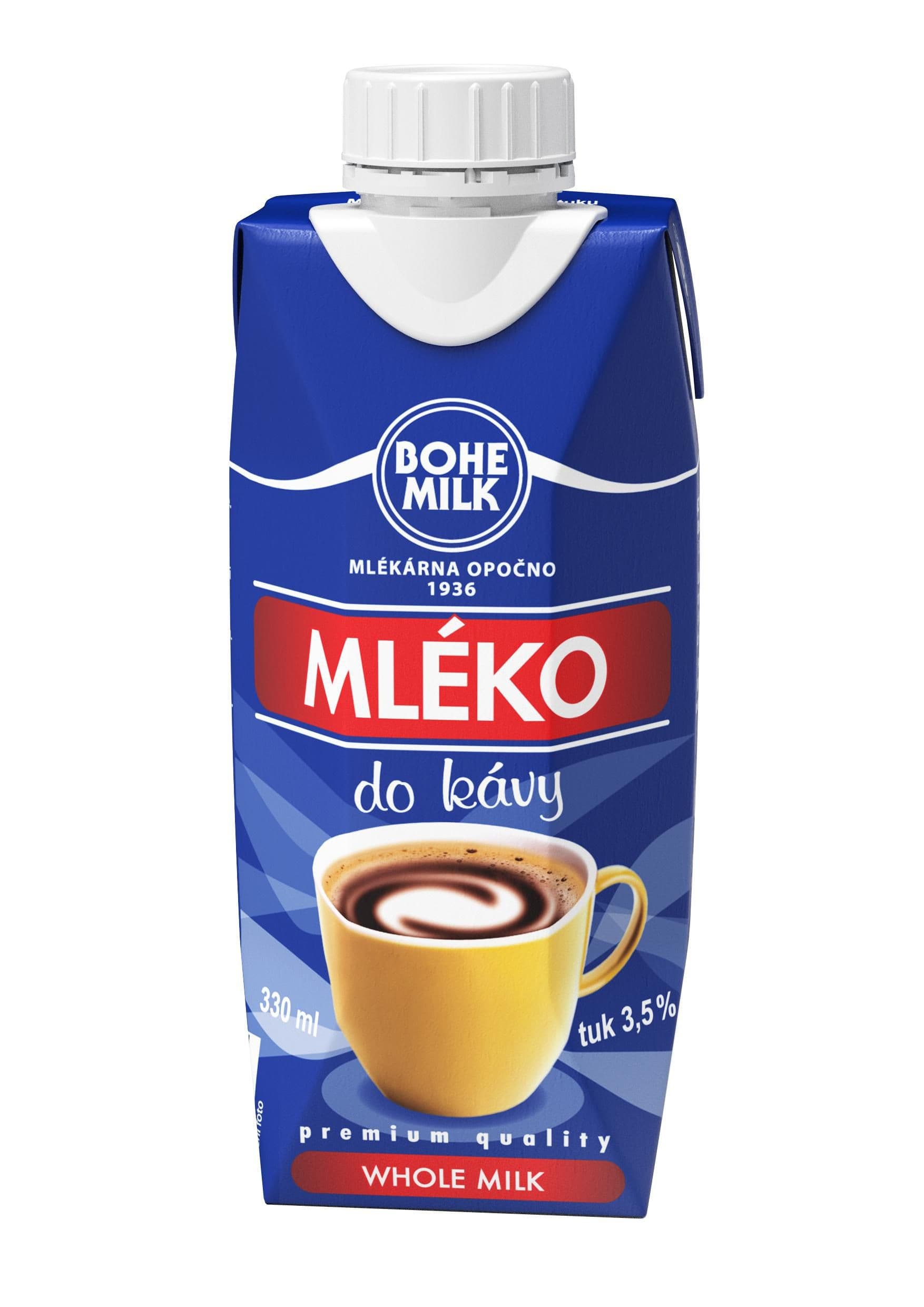 Bohemilk Mléko do kávy 3,5% 330ml